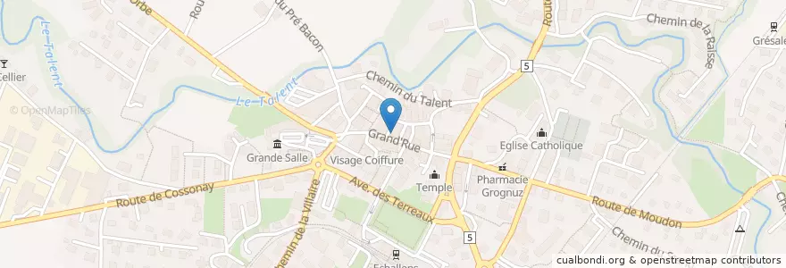 Mapa de ubicacion de CITY Kebab & Pizza en سويسرا, فود, District Du Gros-De-Vaud, Echallens.