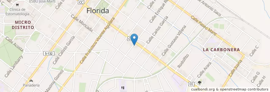 Mapa de ubicacion de Farmacia Florida en Cuba, Camagüey, Florida, Ciudad De Florida.