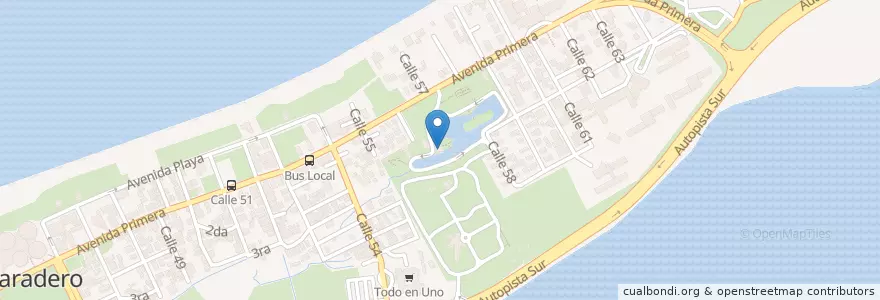 Mapa de ubicacion de Dante en 쿠바, Matanzas, Cárdenas, Varadero.