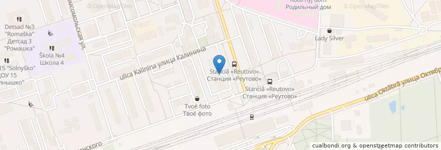 Mapa de ubicacion de МедФармИнвест en ロシア, 中央連邦管区, モスクワ州, Городской Округ Реутов.