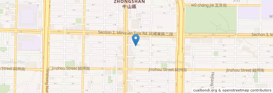 Mapa de ubicacion de 赤哥汕頭火鍋 en Taiwan, 新北市, Taipé, 中山區.