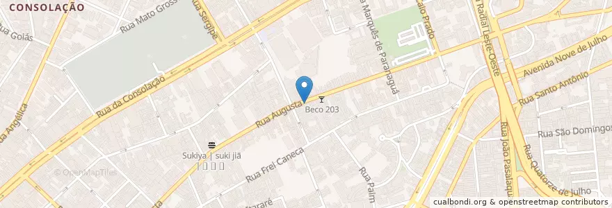 Mapa de ubicacion de Blitz Haus en 巴西, 东南部, 圣保罗, Região Geográfica Intermediária De São Paulo, Região Metropolitana De São Paulo, Região Imediata De São Paulo, 聖保羅.