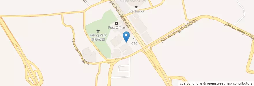 Mapa de ubicacion de China Citic Bank en 中国, 重庆市, 重庆市中心, 江北区.