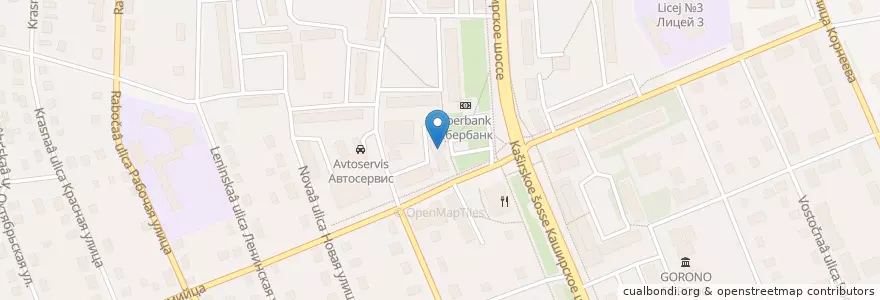 Mapa de ubicacion de Отделение связи №142000 en Rusland, Centraal Federaal District, Oblast Moskou, Городской Округ Домодедово.