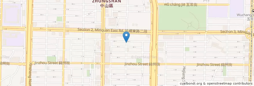 Mapa de ubicacion de 小王子二號店 en Tayvan, 新北市, Taipei, 中山區.