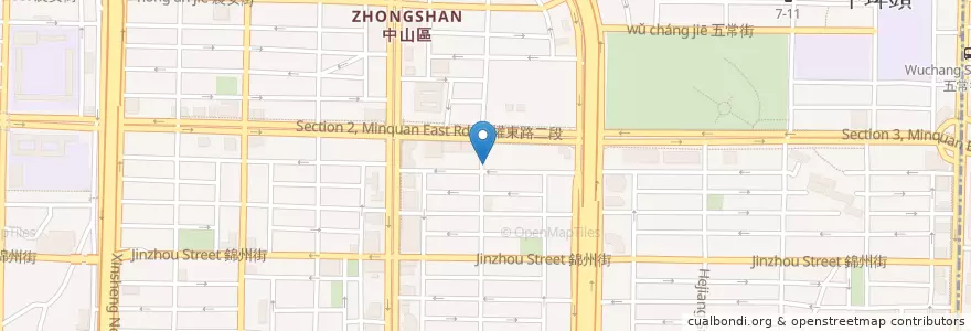 Mapa de ubicacion de 杏慈診所 en 臺灣, 新北市, 臺北市, 中山區.