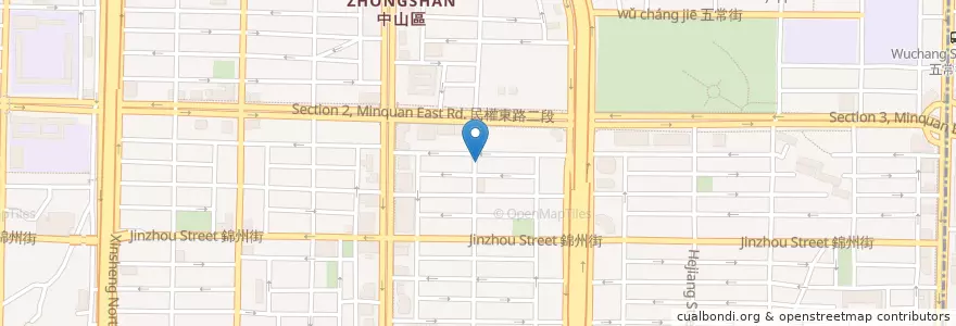 Mapa de ubicacion de 金華六一 en تایوان, 新北市, تایپه, 中山區.