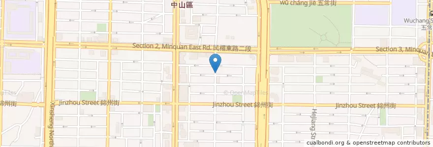 Mapa de ubicacion de 晨曦早午餐 en 臺灣, 新北市, 臺北市, 中山區.