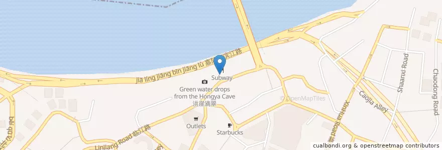 Mapa de ubicacion de Starbucks en 中国, 重慶市, 重庆市中心, 渝中区 (Yuzhong).