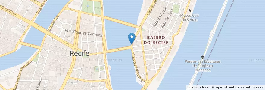 Mapa de ubicacion de Delta Café en Brasile, Regione Nordest, Pernambuco, Região Geográgica Imediata Do Recife, Região Geográfica Intermediária Do Recife, Região Metropolitana Do Recife, Recife.