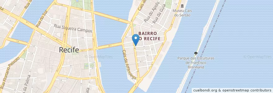 Mapa de ubicacion de restaurante self-service en Brasile, Regione Nordest, Pernambuco, Região Geográgica Imediata Do Recife, Região Geográfica Intermediária Do Recife, Região Metropolitana Do Recife, Recife.