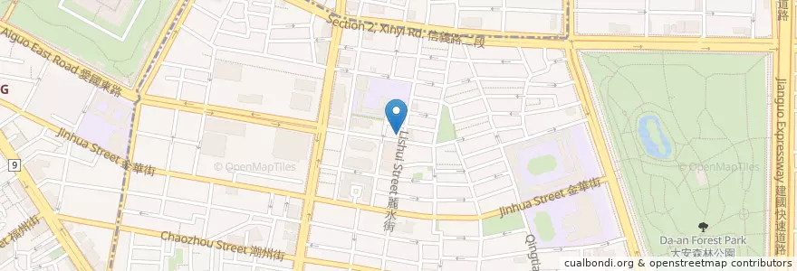 Mapa de ubicacion de 老張牛肉麵 en Tayvan, 新北市, Taipei, 大安區.