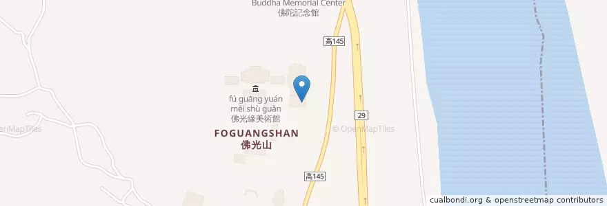 Mapa de ubicacion de 傳燈樓滴水坊 en تايوان, كاوهسيونغ, 大樹區.
