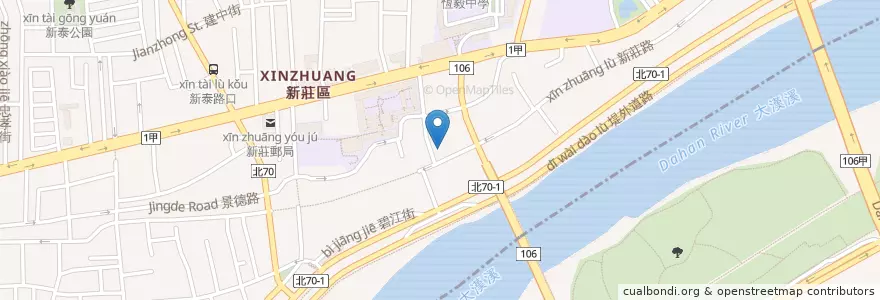 Mapa de ubicacion de 新莊派出所 en تایوان, 新北市, 新莊區.