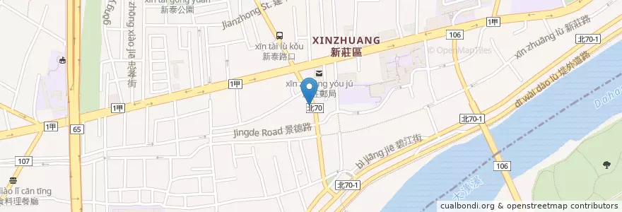 Mapa de ubicacion de 合家日式涮涮鍋 en 台湾, 新北市, 新荘区.