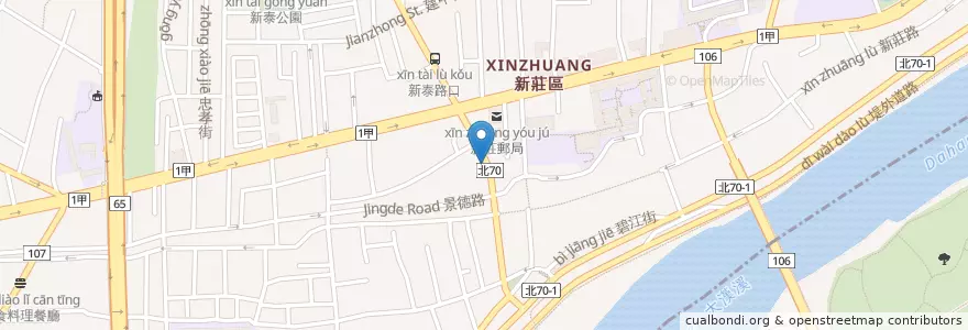 Mapa de ubicacion de 陳正敏眼科 en Taïwan, Nouveau Taipei, Hsinchuang.
