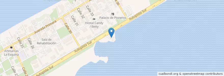 Mapa de ubicacion de Cafetería El Rápido en كوبا, Matanzas, Cárdenas, Varadero.