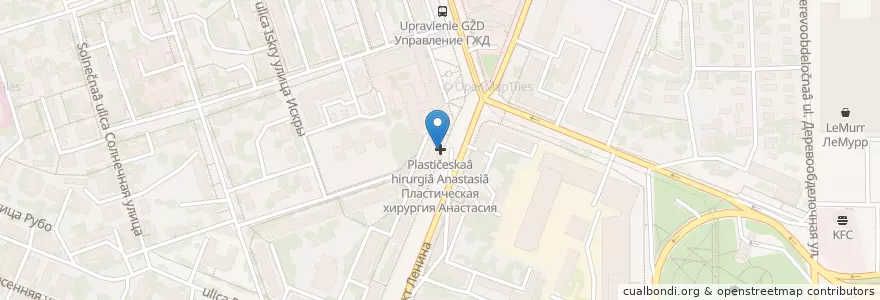 Mapa de ubicacion de Пластическая хирургия Анастасия en Russland, Föderationskreis Wolga, Oblast Nischni Nowgorod, Stadtkreis Nischni Nowgorod.