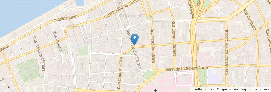 Mapa de ubicacion de PF Hotel Alfred en Brasilien, Süden, Rio Grande Do Sul, Região Metropolitana De Porto Alegre, Região Geográfica Intermediária De Porto Alegre, Região Geográfica Imediata De Porto Alegre, Porto Alegre.