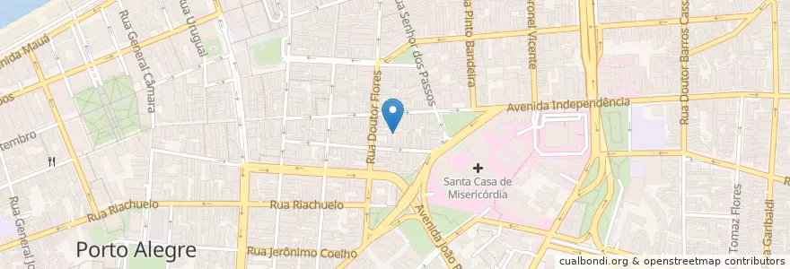 Mapa de ubicacion de PF Hotel Conceição en ブラジル, 南部地域, リオグランデ・ド・スル, Região Metropolitana De Porto Alegre, Região Geográfica Intermediária De Porto Alegre, Região Geográfica Imediata De Porto Alegre, ポルト・アレグレ.
