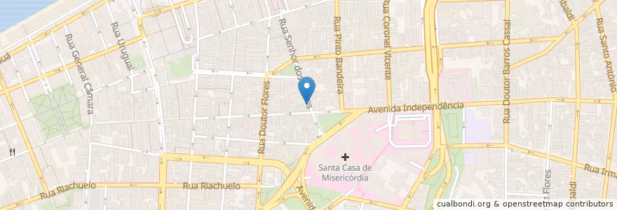 Mapa de ubicacion de PF Hotel Master Palace Hotel en Brasil, Região Sul, Rio Grande Do Sul, Região Metropolitana De Porto Alegre, Região Geográfica Intermediária De Porto Alegre, Região Geográfica Imediata De Porto Alegre, Porto Alegre.