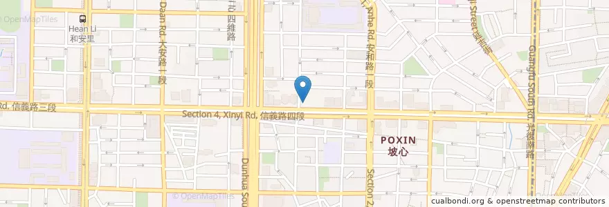 Mapa de ubicacion de 聯邦商業銀行 en تایوان, 新北市, تایپه, 大安區.