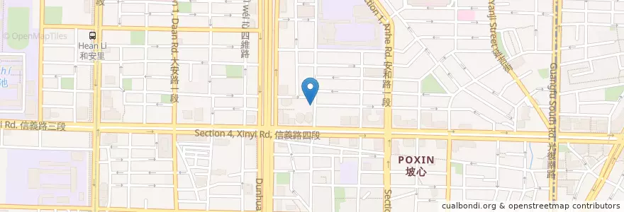 Mapa de ubicacion de 蓮池閣素食餐廳 en تایوان, 新北市, تایپه, 大安區.