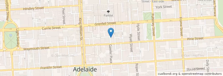 Mapa de ubicacion de Thea en Avustralya, South Australia, Adelaide, Adelaide City Council.