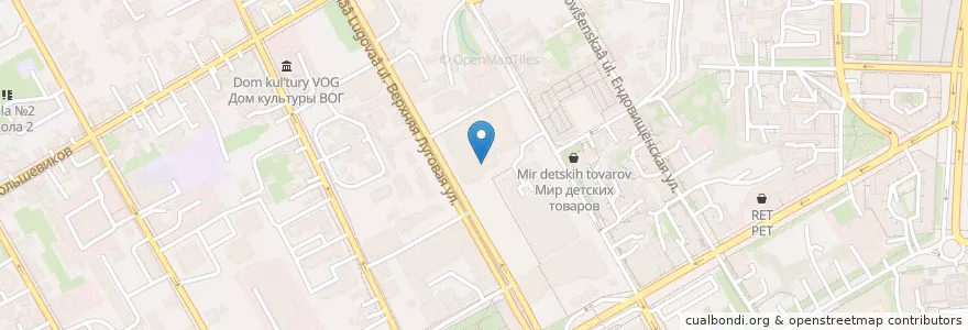 Mapa de ubicacion de Моя пицца en Rusya Federasyonu, Центральный Федеральный Округ, Kursk Oblastı, Курский Район, Городской Округ Курск.