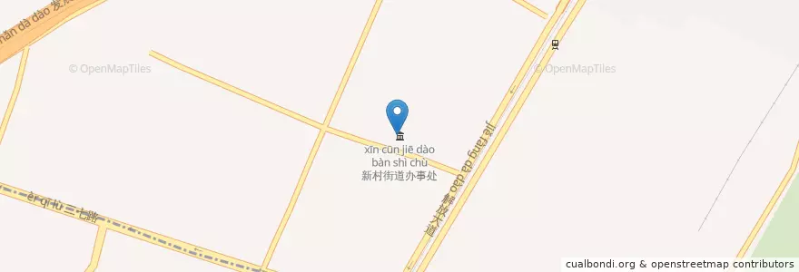 Mapa de ubicacion de 新村街道办事处 en 中国, 湖北省, 武汉市, 江岸区, 新村街道.
