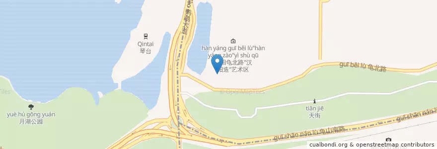 Mapa de ubicacion de 晴川街道办事处 en Cina, Hubei, Wuhan, Hanyang, 晴川街道.