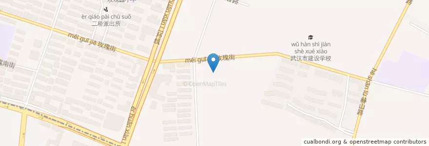 Mapa de ubicacion de 永丰街道办事处 en 中国, 湖北省, 武汉市, 汉阳区, 江汉二桥街道.