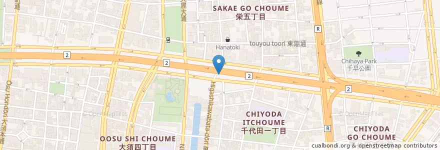 Mapa de ubicacion de 公衆トイレ en Japão, 愛知県, Nagoia, 中区.