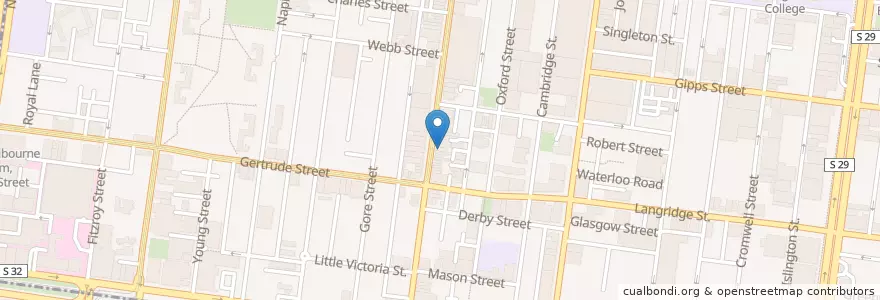 Mapa de ubicacion de Biggie Smalls en Australia, Victoria, City Of Yarra.