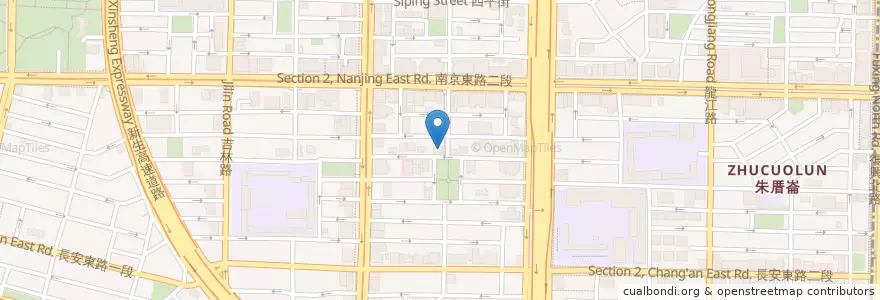 Mapa de ubicacion de 幸恩牙醫 en تایوان, 新北市, تایپه, 中山區.