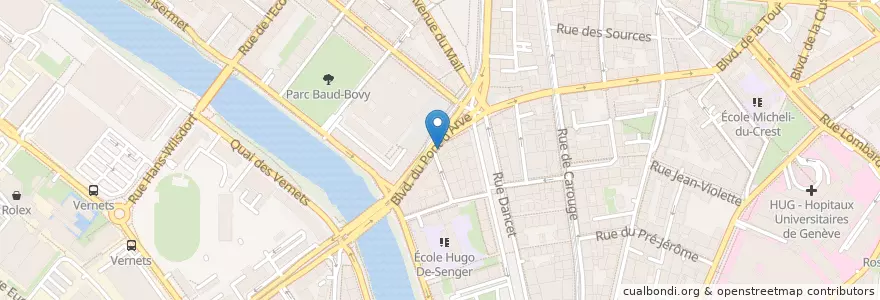 Mapa de ubicacion de Lady Godiva en Suíça, Genève, Genève, Genebra.