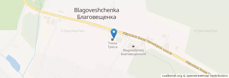 Mapa de ubicacion de Трасса en ロシア, 中央連邦管区, モスクワ州, Городской Округ Солнечногорск.