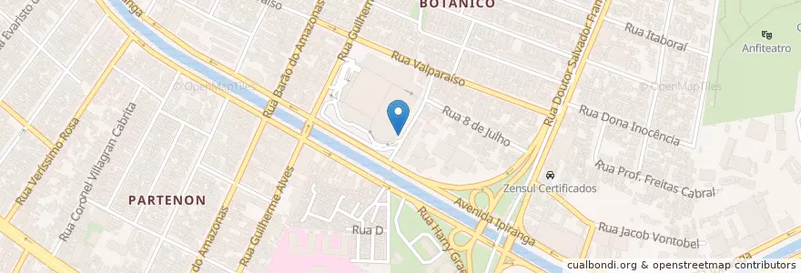 Mapa de ubicacion de PF Bourbon Ipiranga en Brasilien, Süden, Rio Grande Do Sul, Região Metropolitana De Porto Alegre, Região Geográfica Intermediária De Porto Alegre, Região Geográfica Imediata De Porto Alegre, Porto Alegre.