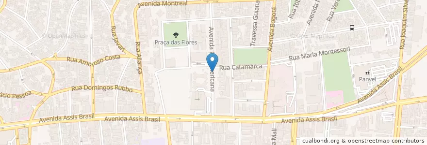 Mapa de ubicacion de PF Panamericana / Catamarca en ブラジル, 南部地域, リオグランデ・ド・スル, Região Metropolitana De Porto Alegre, Região Geográfica Intermediária De Porto Alegre, Região Geográfica Imediata De Porto Alegre, ポルト・アレグレ.