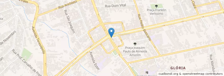 Mapa de ubicacion de PF Posto Glória en 브라질, 남부지방, 히우그란지두술, Região Metropolitana De Porto Alegre, Região Geográfica Intermediária De Porto Alegre, Região Geográfica Imediata De Porto Alegre, 포르투알레그리.