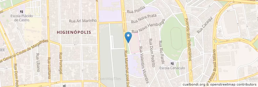 Mapa de ubicacion de PF 3 de Abril (INSS - IAPI) en البَرَازِيل, المنطقة الجنوبية, ريو غراندي دو سول, Região Metropolitana De Porto Alegre, Região Geográfica Intermediária De Porto Alegre, Região Geográfica Imediata De Porto Alegre, بورتو أليغري.