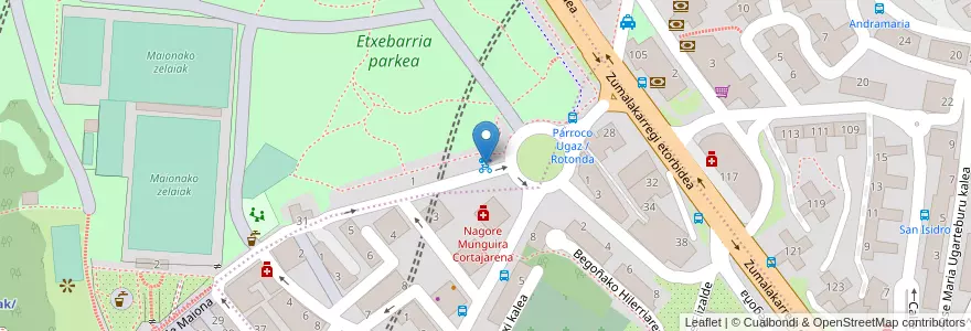 Mapa de ubicacion de 24-ETXEBARRIA en España, Euskadi, Bizkaia, Bilboaldea, Bilbao.
