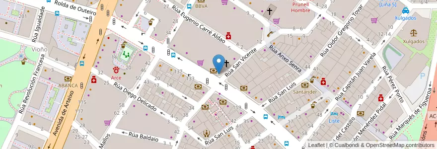 Mapa de ubicacion de 24 Horas - Máquinas de vending en 西班牙, Galicia / Galiza, A Coruña, A Coruña, A Coruña.