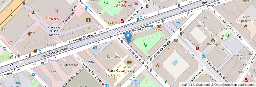 Mapa de ubicacion de 24 mm en 西班牙, Catalunya, Barcelona, Barcelonès, Barcelona.