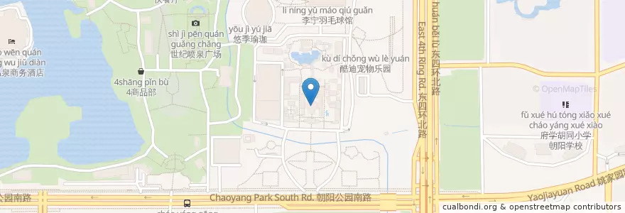 Mapa de ubicacion de 郡王府半岛明珠酒家 en 中国, 北京市, 河北省, 朝阳区 / Chaoyang.