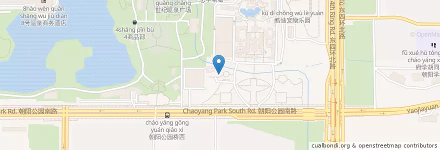 Mapa de ubicacion de 王府河畔啤酒花园 en Cina, Pechino, Hebei, 朝阳区 / Chaoyang.