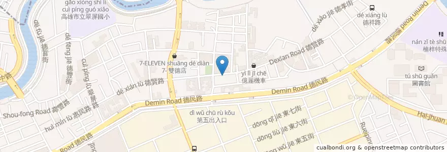 Mapa de ubicacion de 孫欲珍小兒科 en Taiwán, Kaohsiung, 楠梓區.