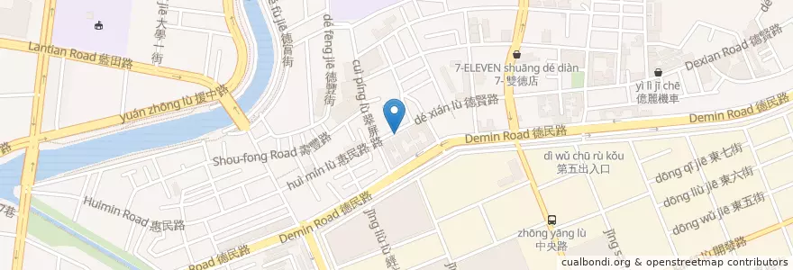 Mapa de ubicacion de 芳程牙醫 en Tayvan, Kaohsiung, 楠梓區.