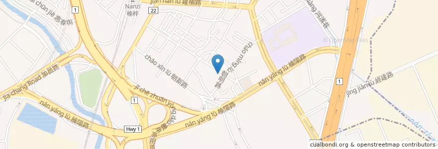 Mapa de ubicacion de 北平楊寶寶蒸餃 en تايوان, كاوهسيونغ, 楠梓區.