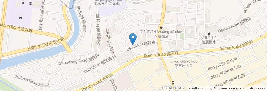 Mapa de ubicacion de 志祥廣式燒臘 en 臺灣, 高雄市, 楠梓區.